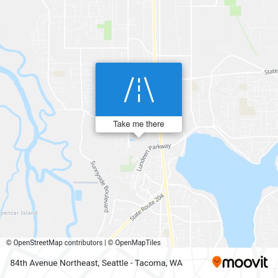 84th Avenue Northeast map