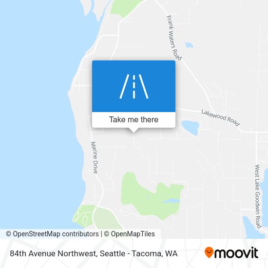 84th Avenue Northwest map