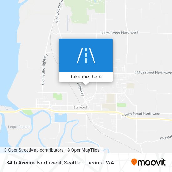 84th Avenue Northwest map