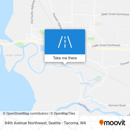 84th Avenue Northwest map