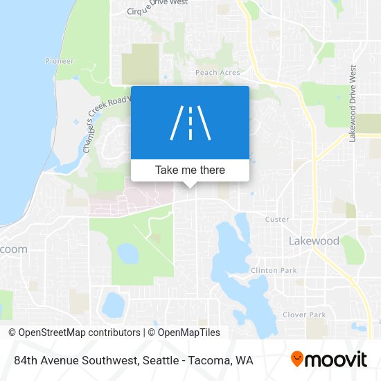 Mapa de 84th Avenue Southwest