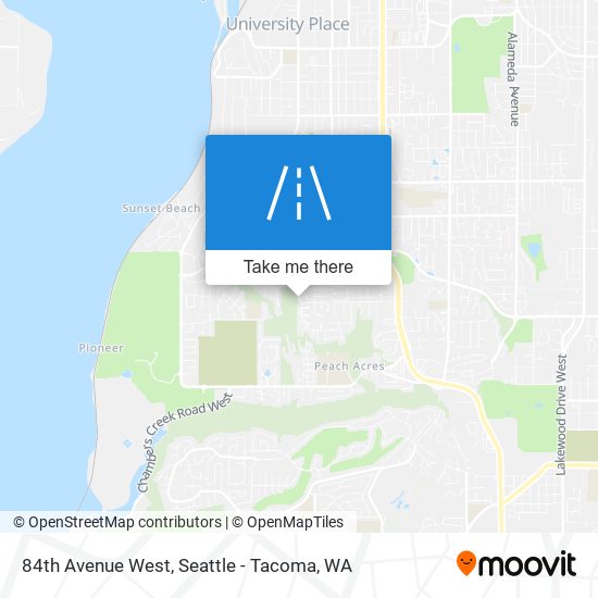 Mapa de 84th Avenue West