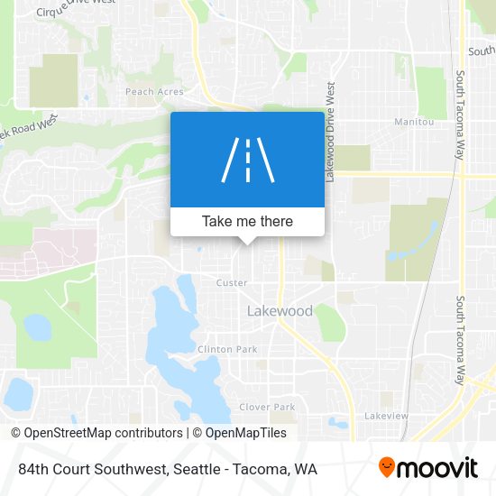Mapa de 84th Court Southwest