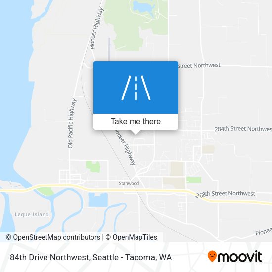 84th Drive Northwest map