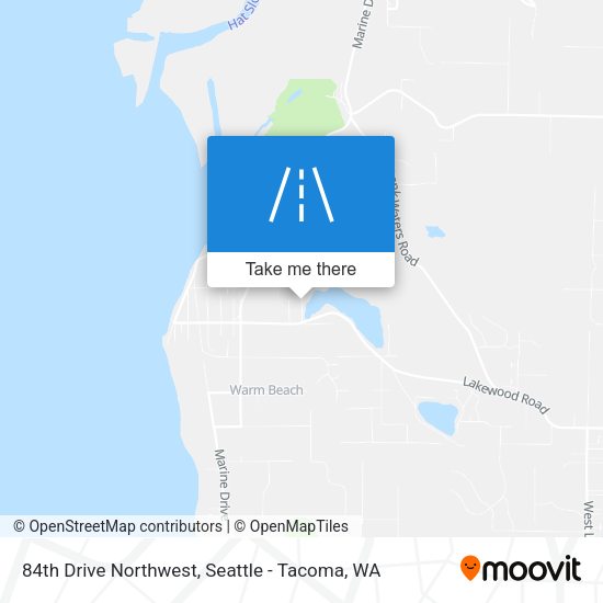 84th Drive Northwest map