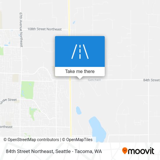 Mapa de 84th Street Northeast
