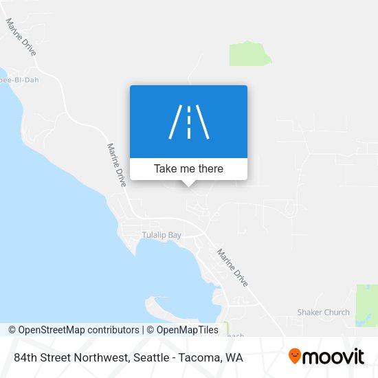 84th Street Northwest map