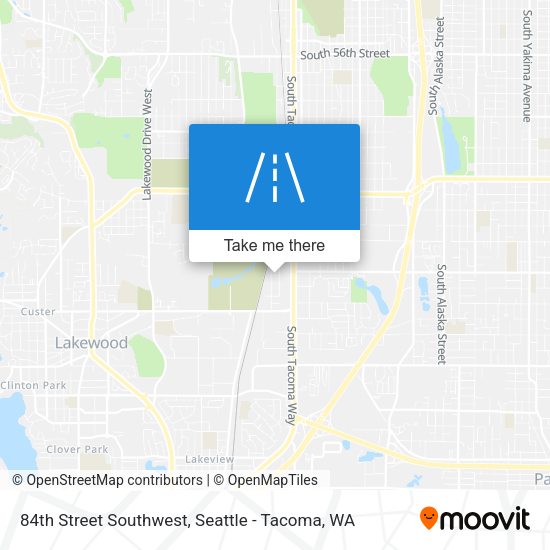 84th Street Southwest map