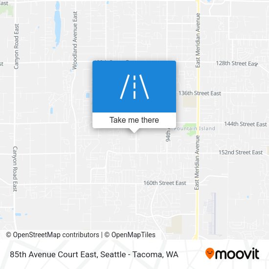 85th Avenue Court East map