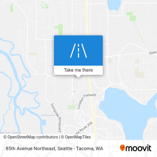 85th Avenue Northeast map
