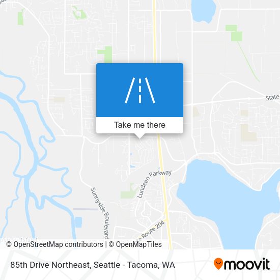 85th Drive Northeast map