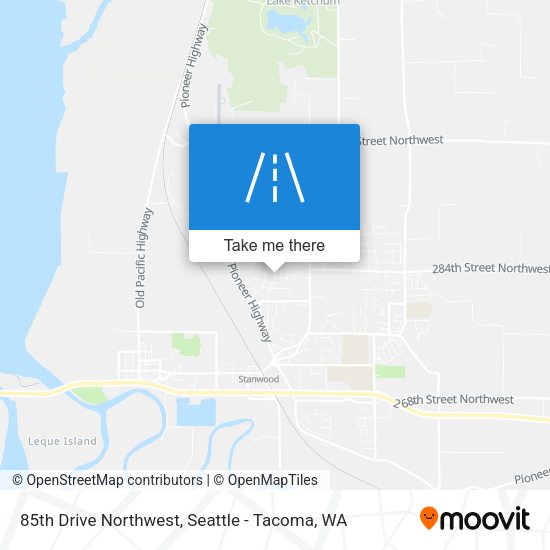 85th Drive Northwest map
