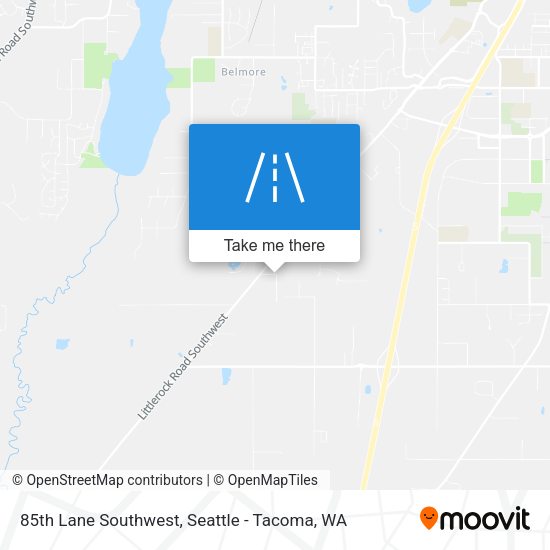 85th Lane Southwest map