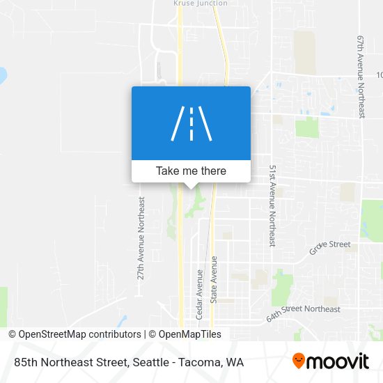 85th Northeast Street map