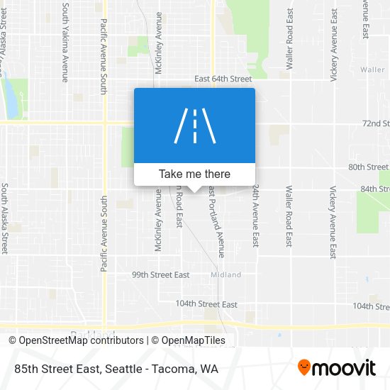 85th Street East map