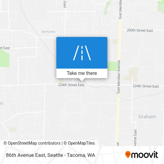 86th Avenue East map