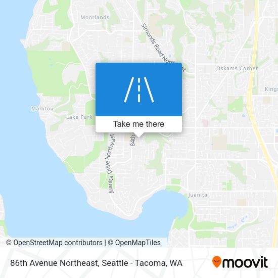86th Avenue Northeast map
