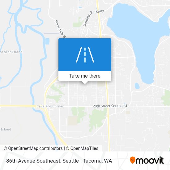 86th Avenue Southeast map