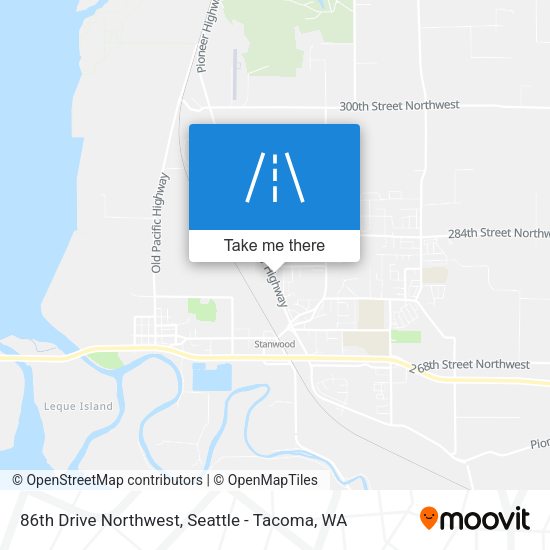 86th Drive Northwest map