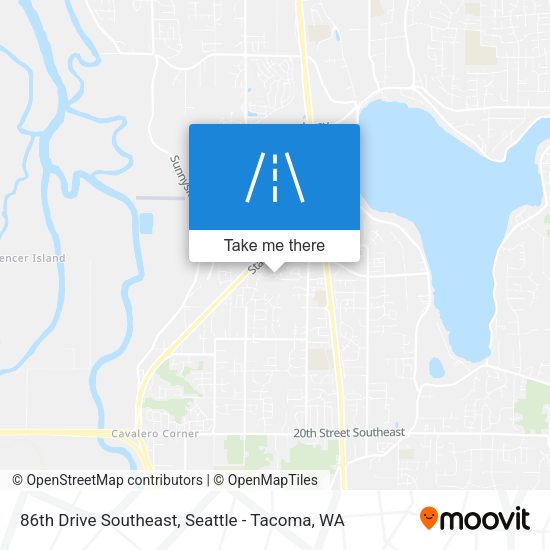 86th Drive Southeast map