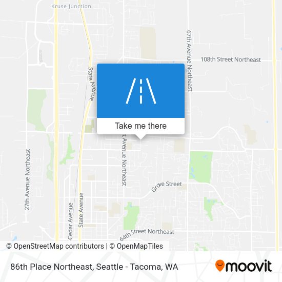Mapa de 86th Place Northeast