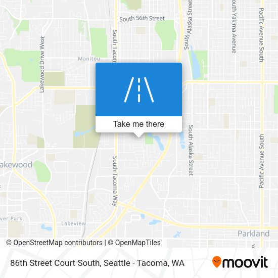 Mapa de 86th Street Court South