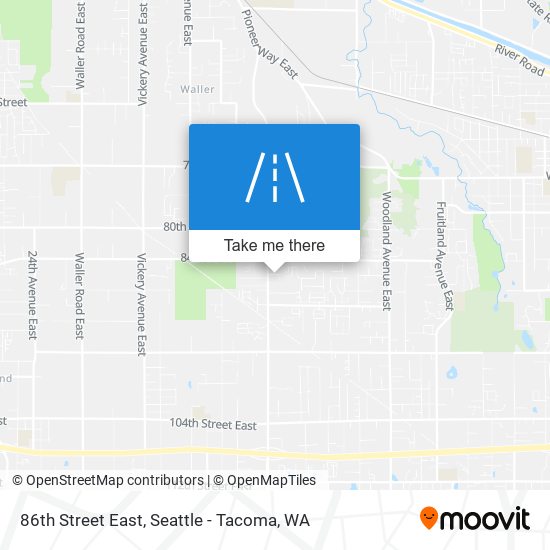 Mapa de 86th Street East