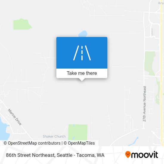 86th Street Northeast map