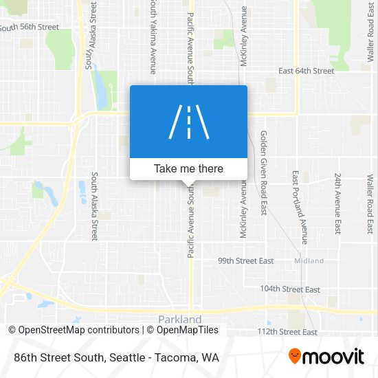 86th Street South map
