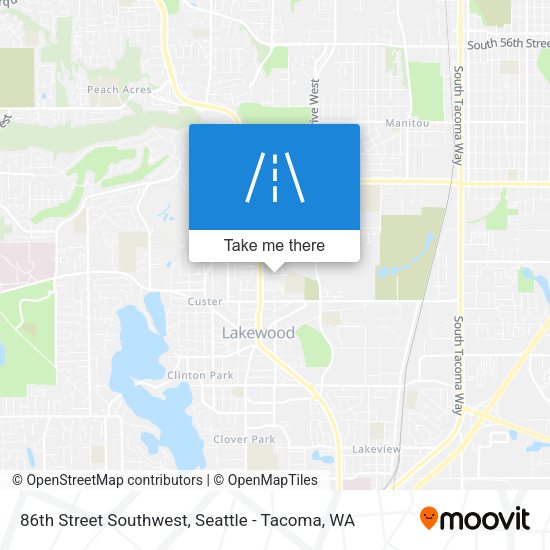 86th Street Southwest map