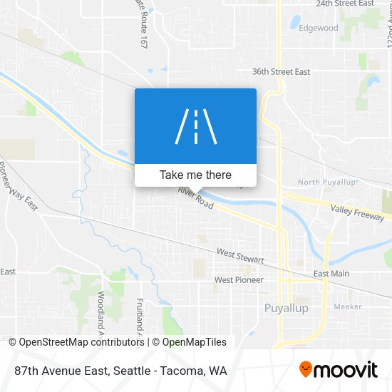 87th Avenue East map