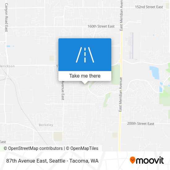 Mapa de 87th Avenue East
