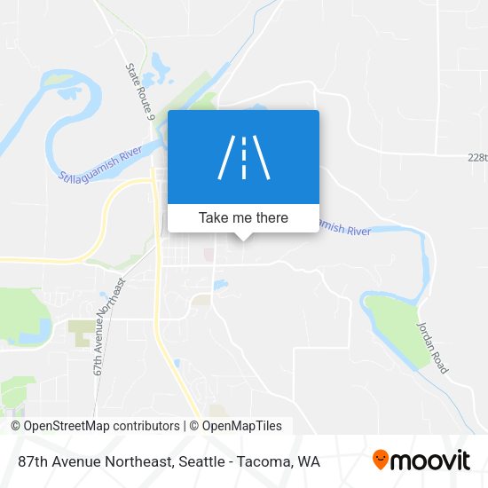 Mapa de 87th Avenue Northeast