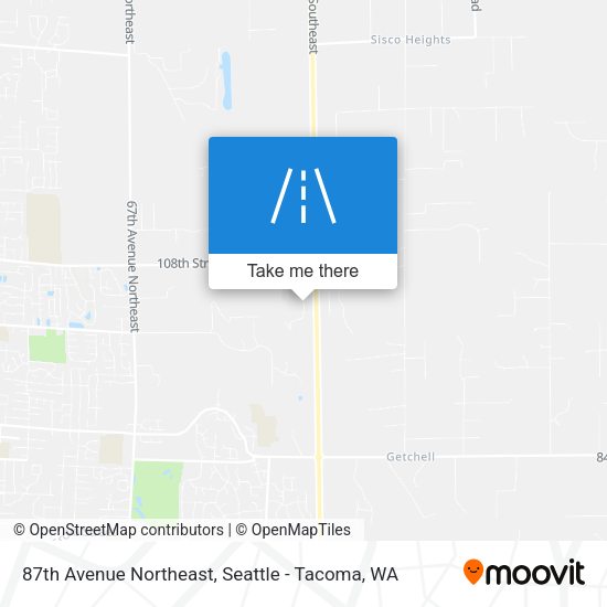 87th Avenue Northeast map
