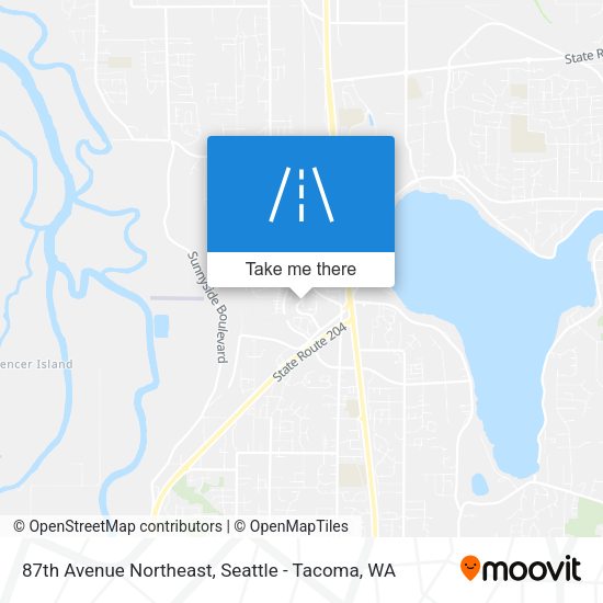 Mapa de 87th Avenue Northeast
