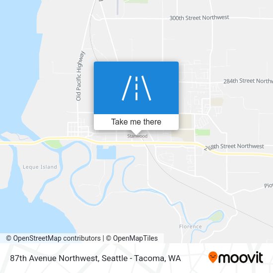87th Avenue Northwest map