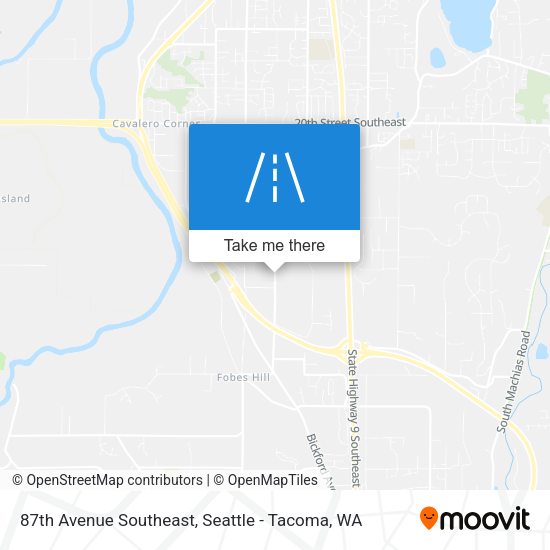 87th Avenue Southeast map