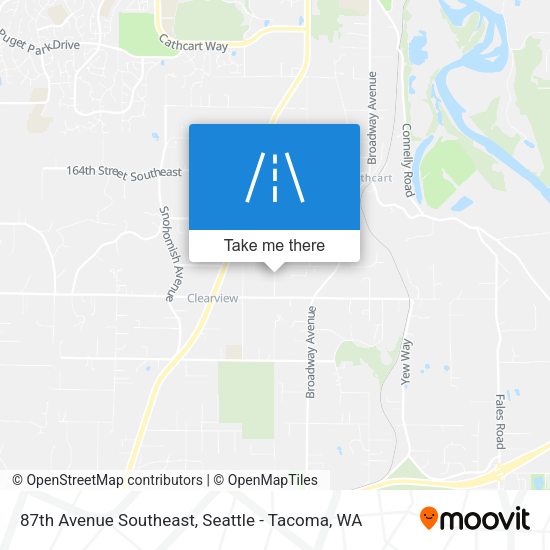 87th Avenue Southeast map