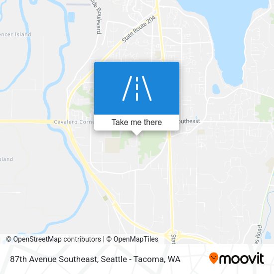 87th Avenue Southeast map