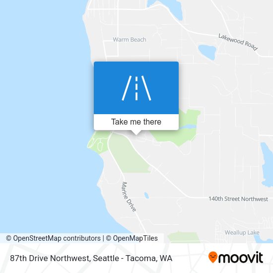 Mapa de 87th Drive Northwest