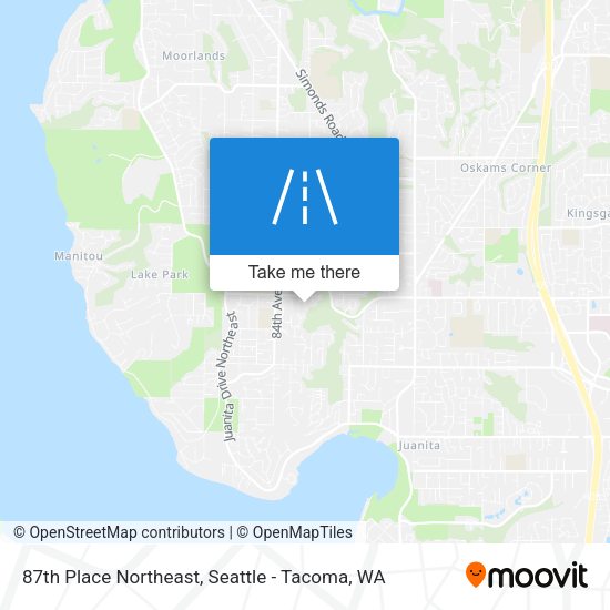 Mapa de 87th Place Northeast