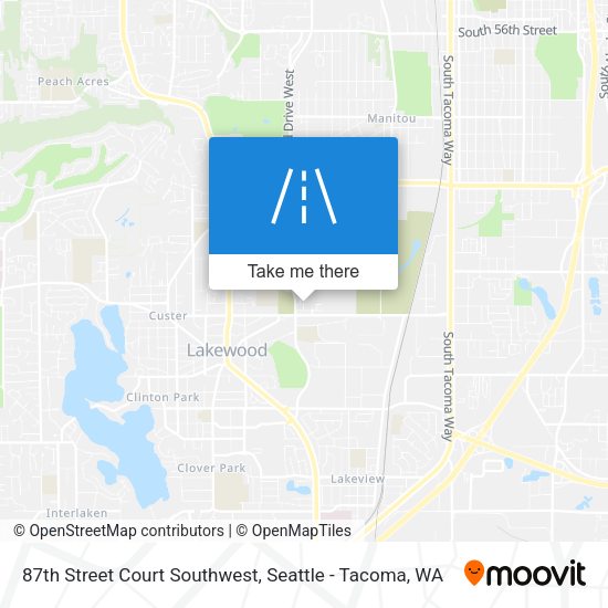 Mapa de 87th Street Court Southwest