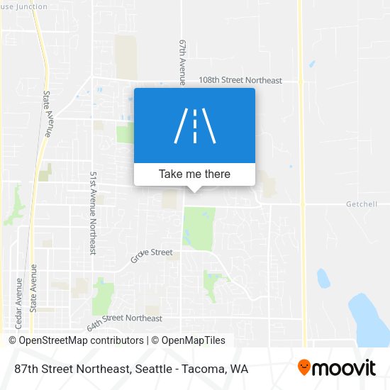 87th Street Northeast map