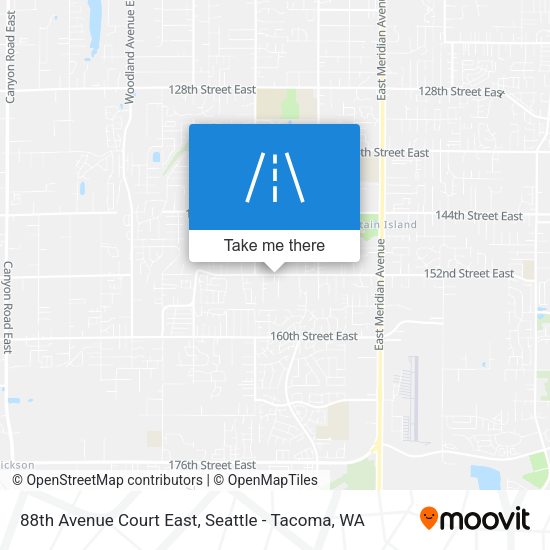 88th Avenue Court East map
