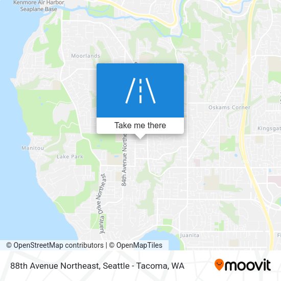 88th Avenue Northeast map