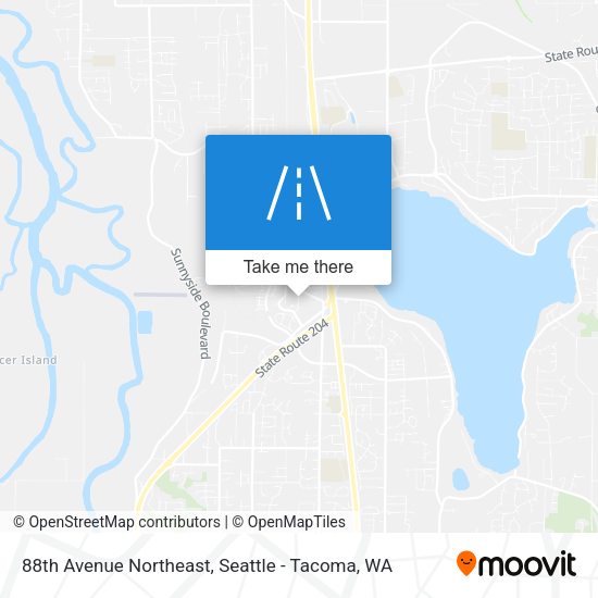 Mapa de 88th Avenue Northeast