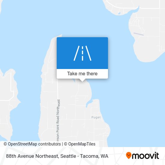 Mapa de 88th Avenue Northeast