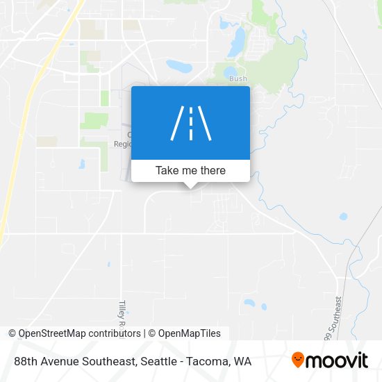 88th Avenue Southeast map