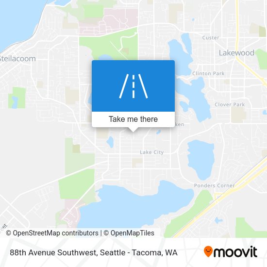 Mapa de 88th Avenue Southwest