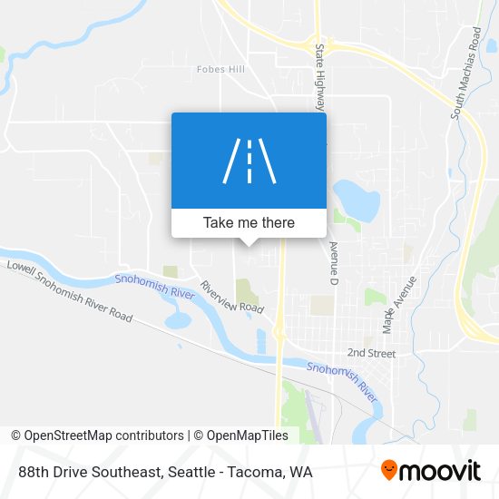 88th Drive Southeast map